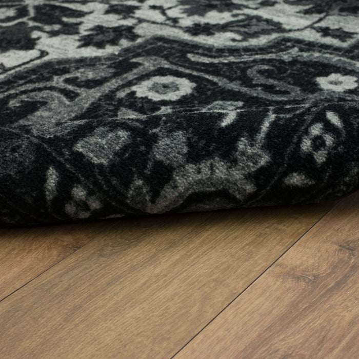 Technicolor Emilie Black Area Rug