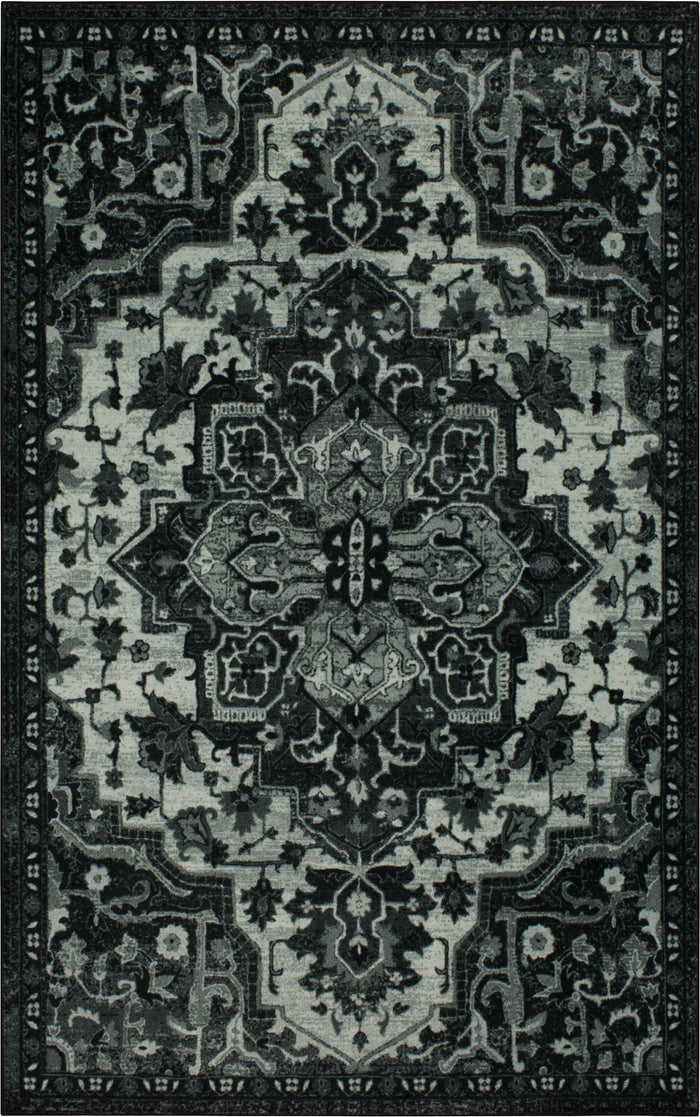 Technicolor Emilie Black Area Rug