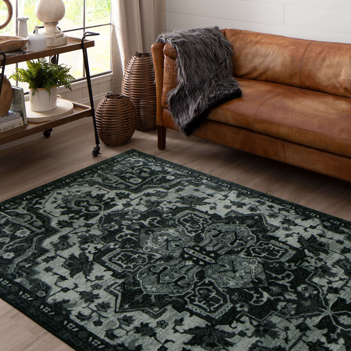 Technicolor Emilie Black Area Rug