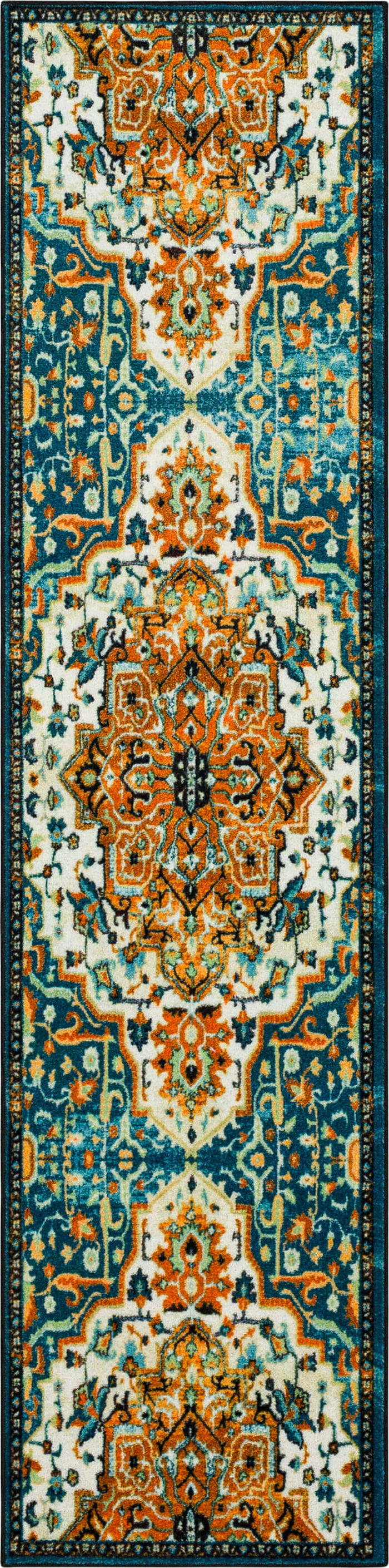 Technicolor Emilie Green Area Rug