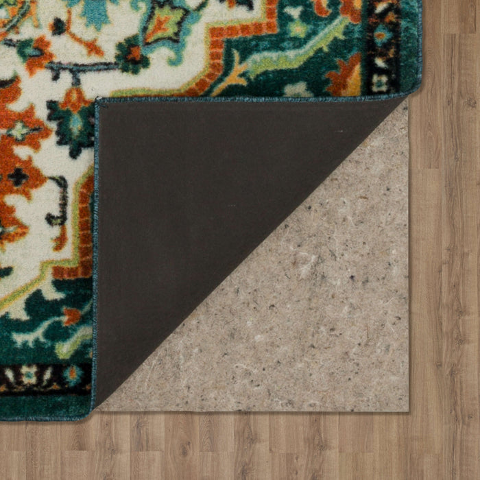 Technicolor Emilie Green Area Rug