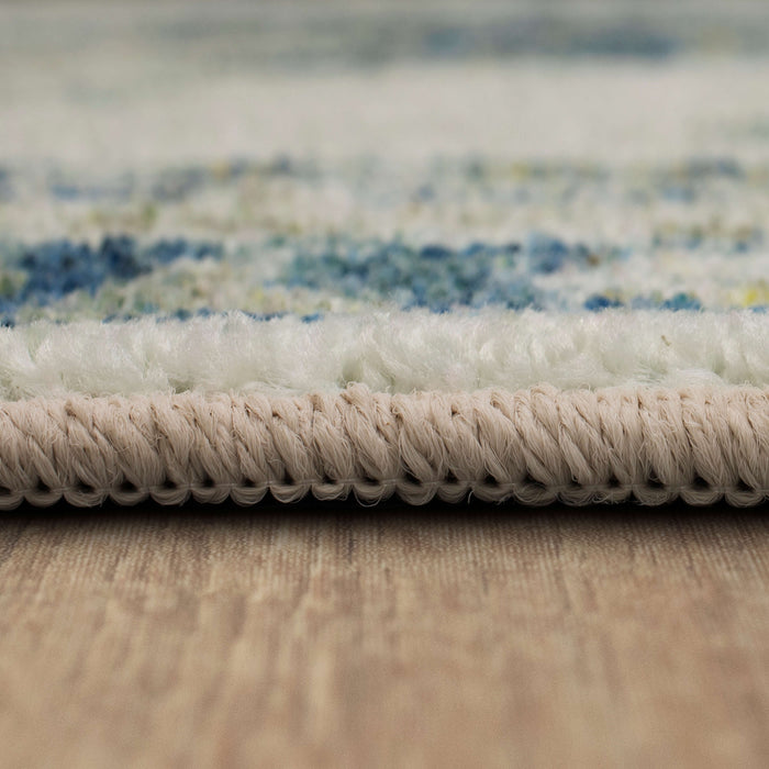 Technicolor Ember Navy Area Rug