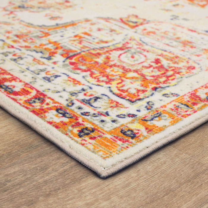 Technicolor Ember Red Area Rug