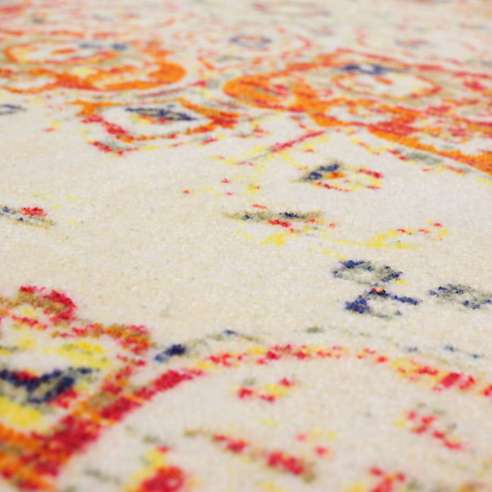 Technicolor Ember Red Area Rug