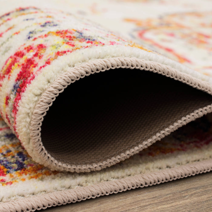 Technicolor Ember Red Area Rug