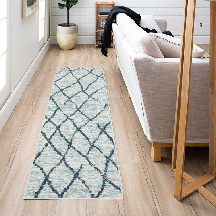 Technicolor Eden Grey Area Rug