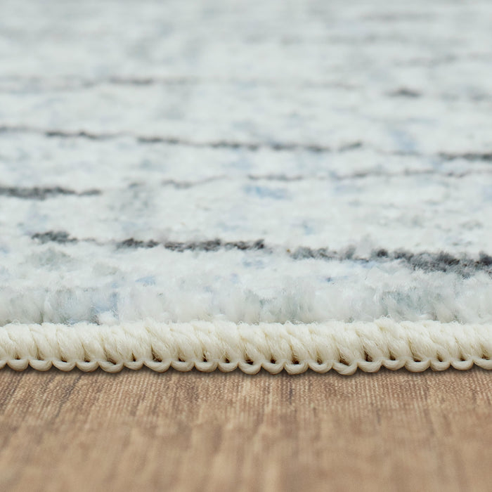 Technicolor Eden Grey Area Rug