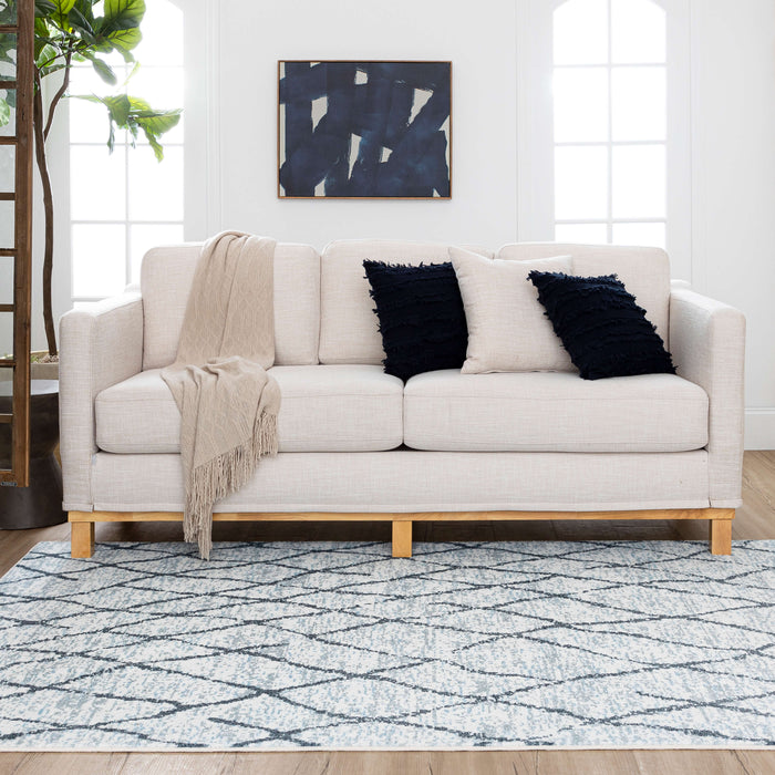 Technicolor Eden Grey Area Rug