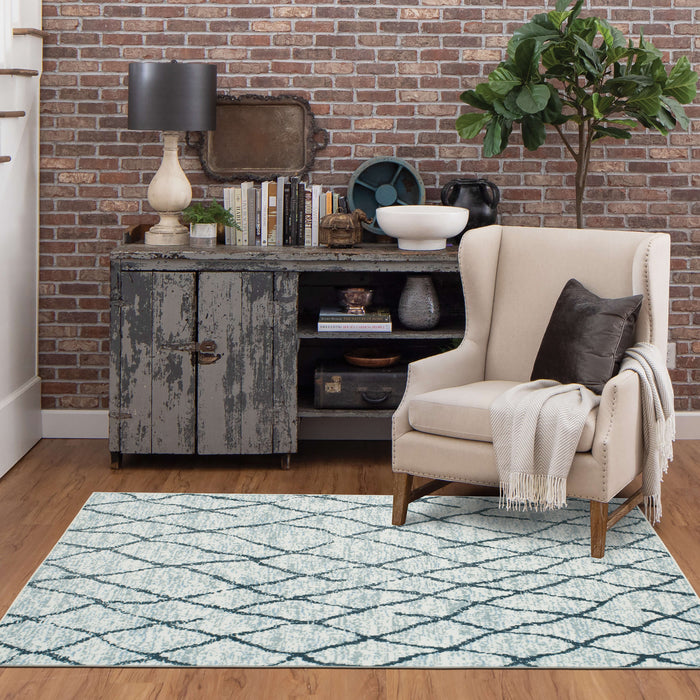Technicolor Eden Grey Area Rug