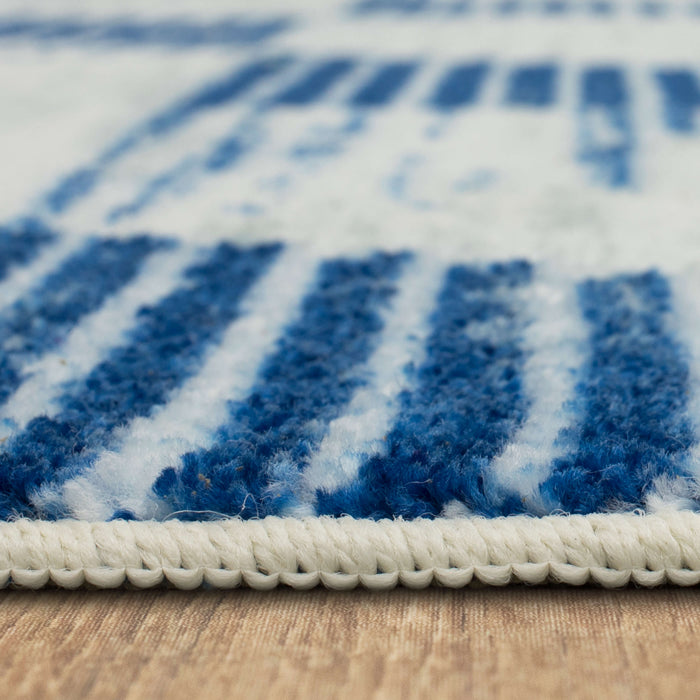 Technicolor Triangles Royal Area Rug