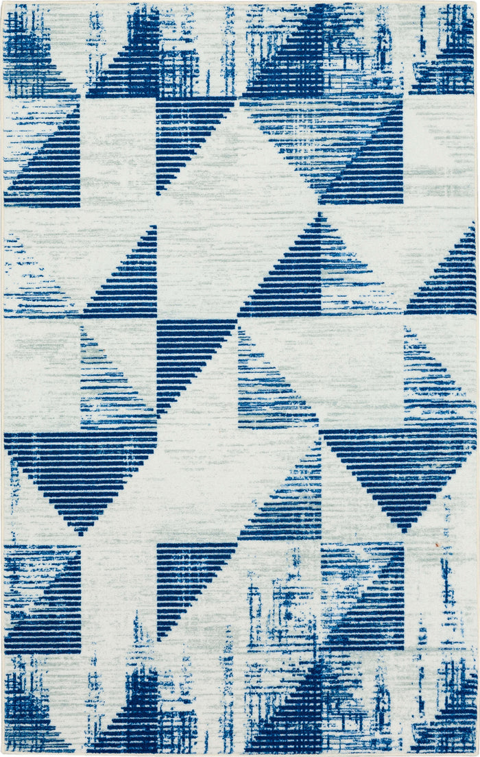 Technicolor Triangles Royal Area Rug