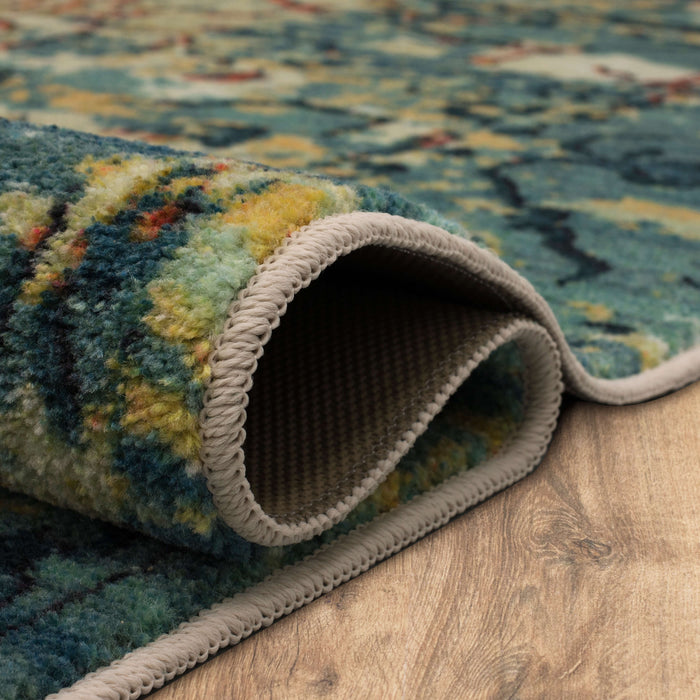 Technicolor Lana Blue Area Rug
