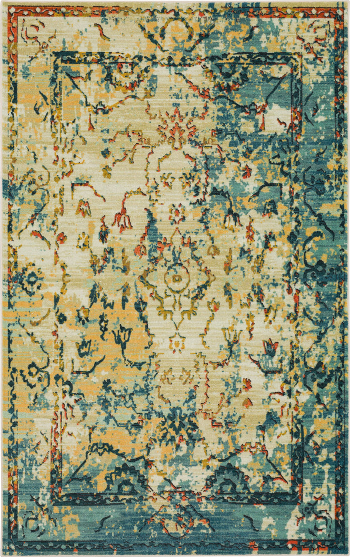 Technicolor Lana Blue Area Rug