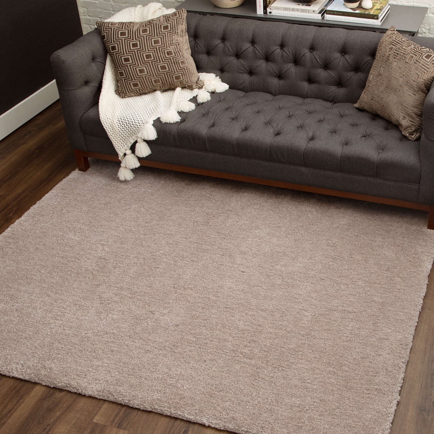 Ethereal Shag Grey Area Rug