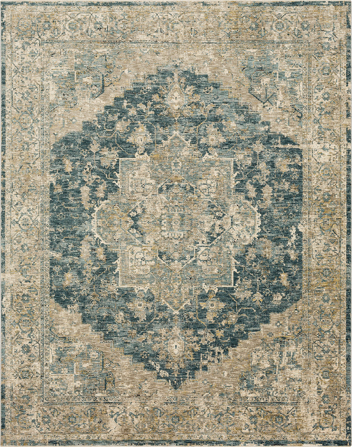 Karastan Marash Ezine Blue Area Rug