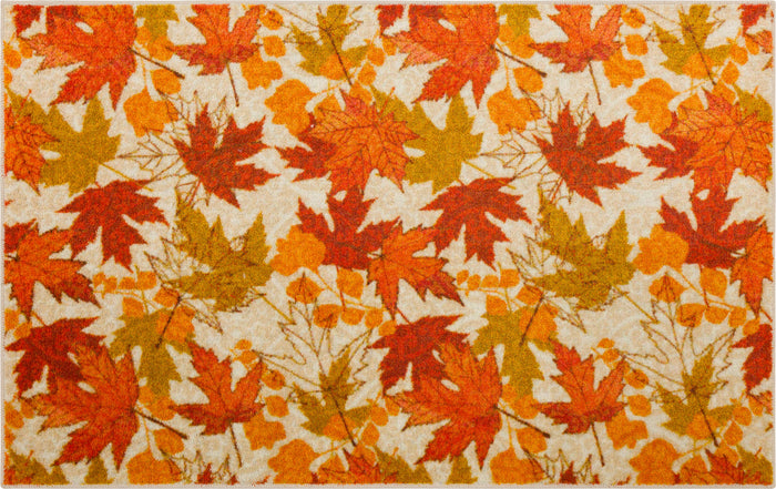 Autumn Leaves Orange Accent Rug