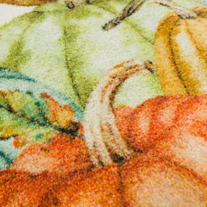 Fall Pumpkins Vintage Accent Rug
