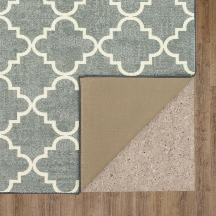 Acropolis Trellis Gray & White Area Rug