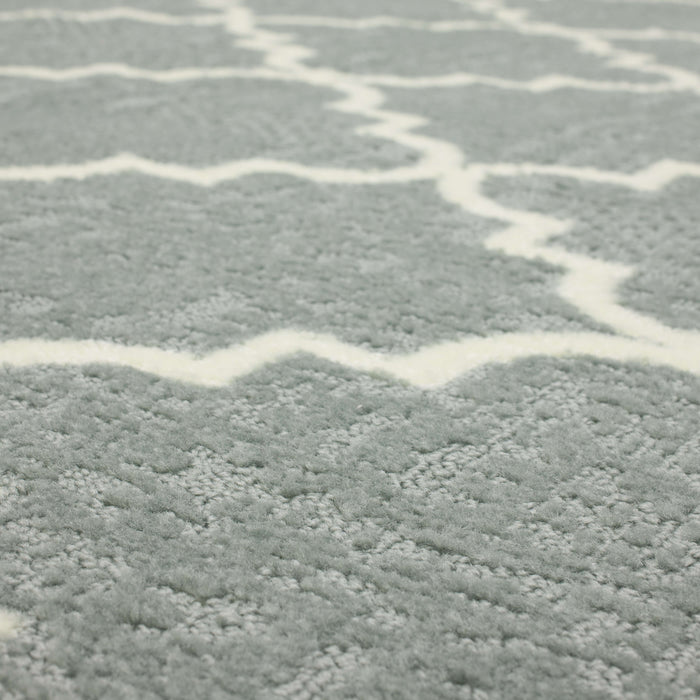 Acropolis Trellis Gray & White Area Rug