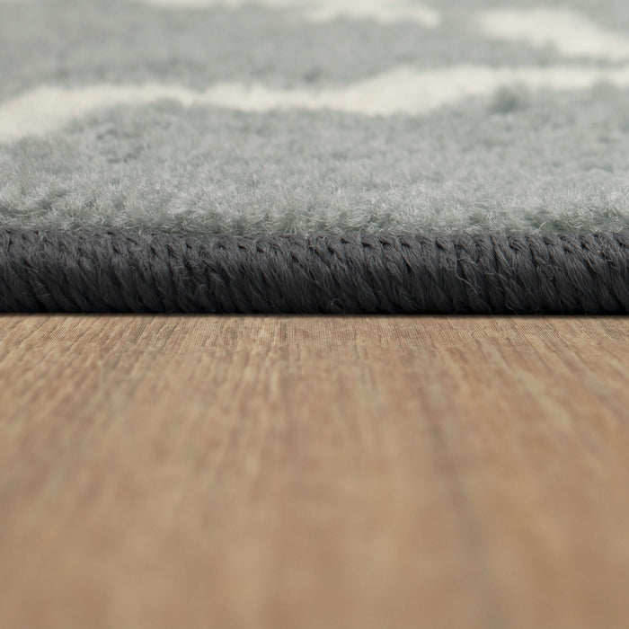 Acropolis Trellis Gray & White Area Rug