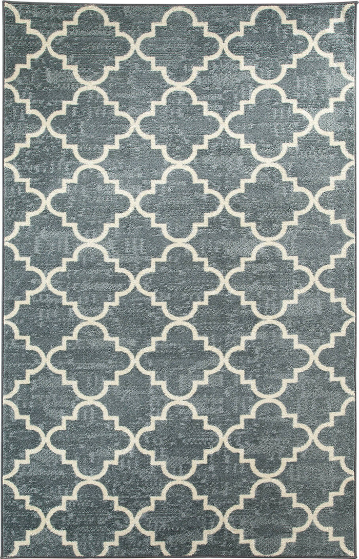 Acropolis Trellis Gray & White Area Rug