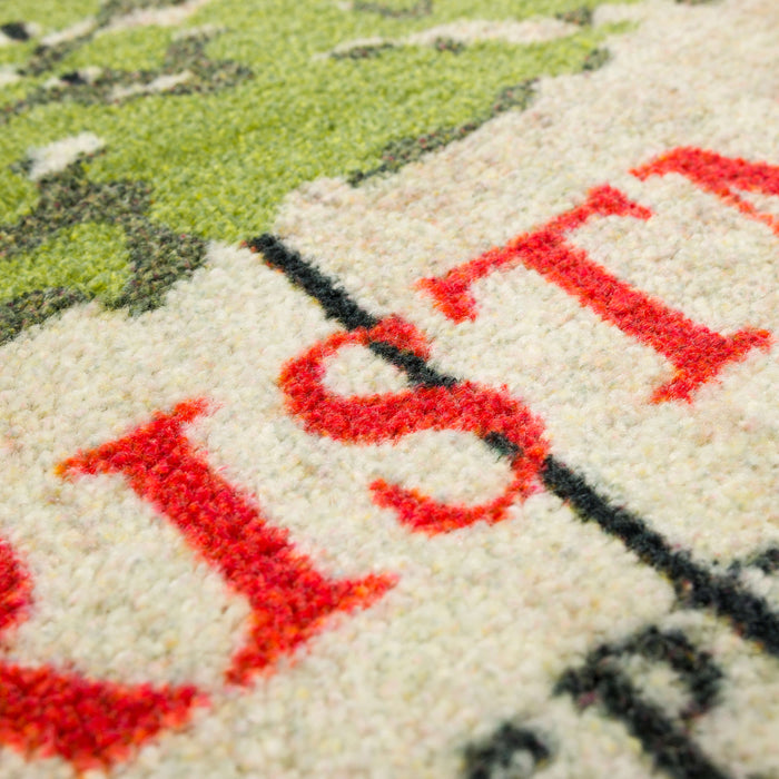 Farm Fresh Christmas Trees Beige Accent Rug