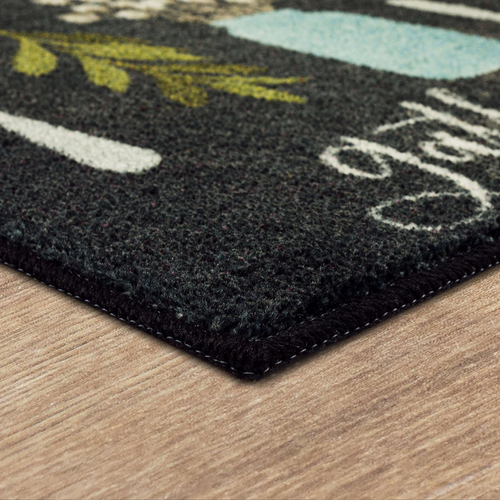 Kitchen Necessities Black Accent Rug