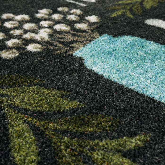 Kitchen Necessities Black Accent Rug