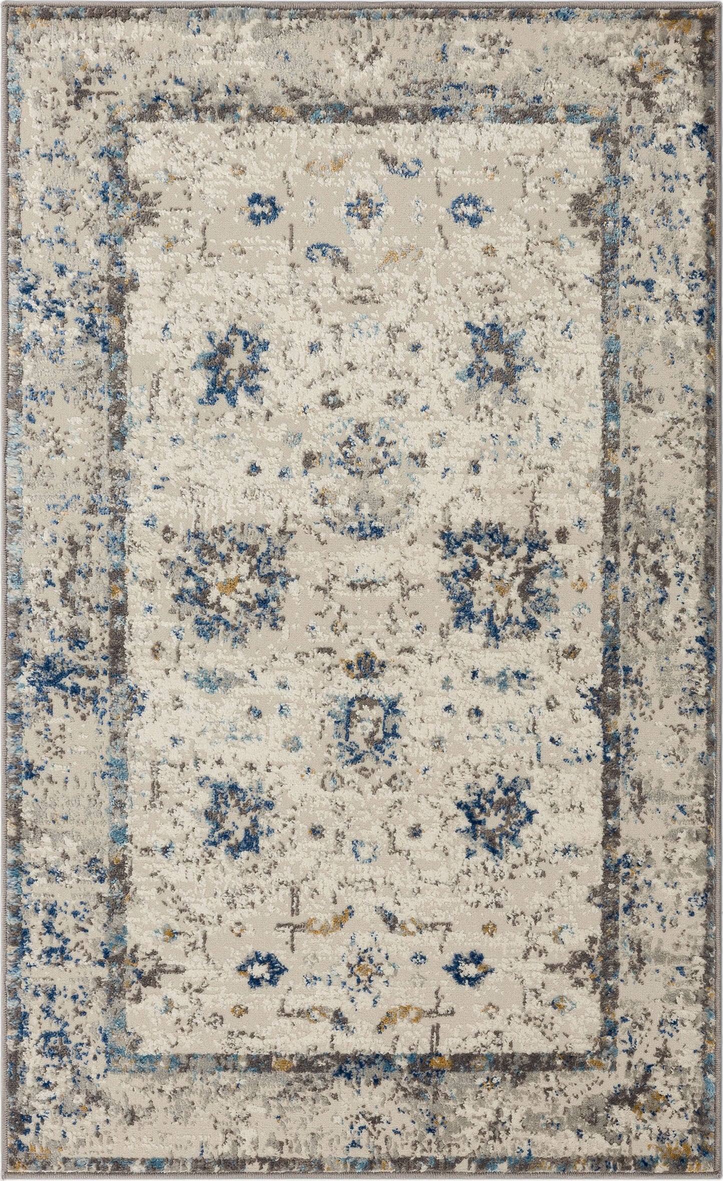 Manor Samwell Grey/Dark Blue Area Rug