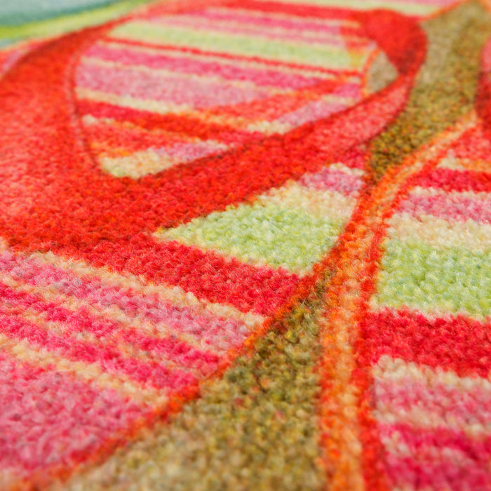 Flip Flops on the Beach Multicolor Accent Rug