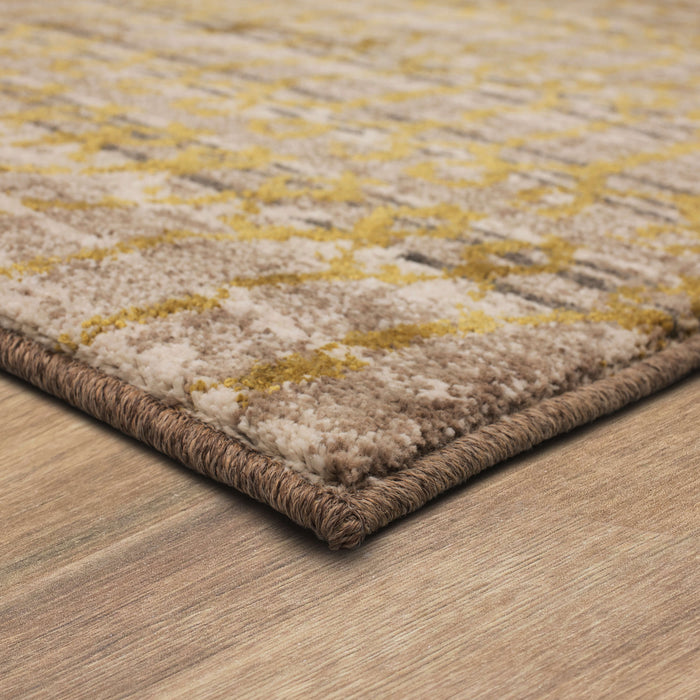 Karastan Cosmopolitan Flirt Brushed Gold Area Rug by Patina Vie