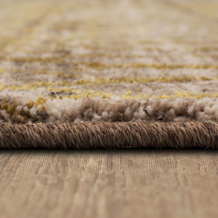 Karastan Cosmopolitan Flirt Brushed Gold Area Rug by Patina Vie