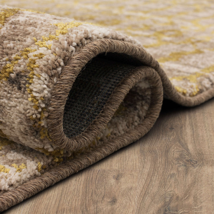 Karastan Cosmopolitan Flirt Brushed Gold Area Rug by Patina Vie