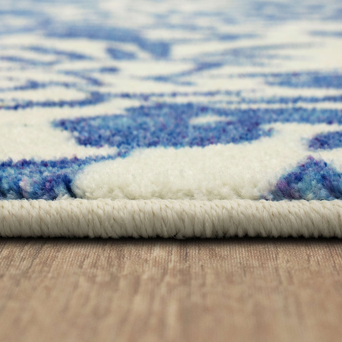 Technicolor Reyna Blue Area Rug