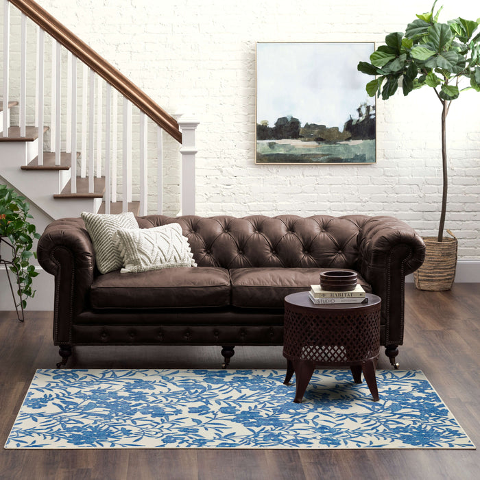 Technicolor Reyna Blue Area Rug