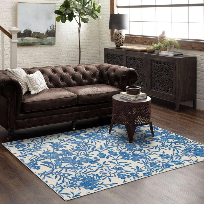 Technicolor Reyna Blue Area Rug