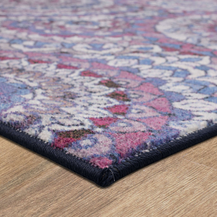 Technicolor Farida Purple Area Rug