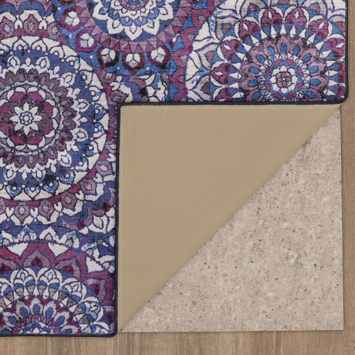 Technicolor Farida Purple Area Rug