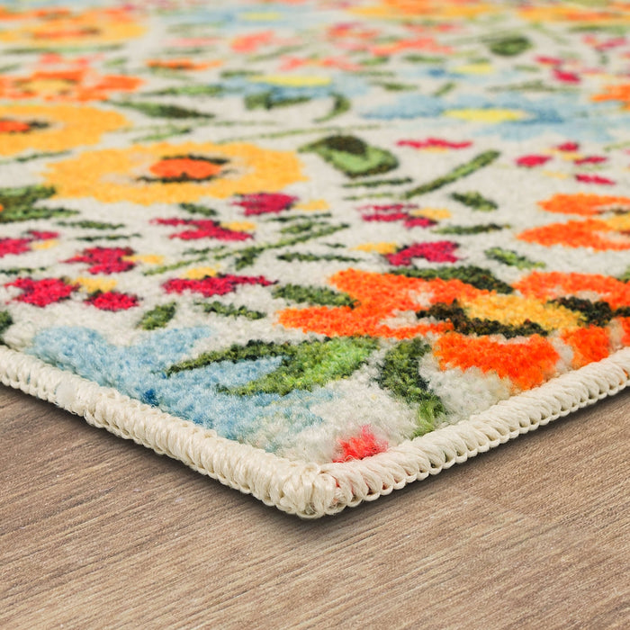 Wildflower Bloom Multicolor Accent Rug