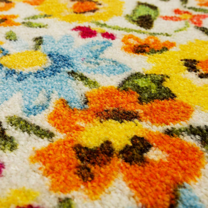 Wildflower Bloom Multicolor Accent Rug