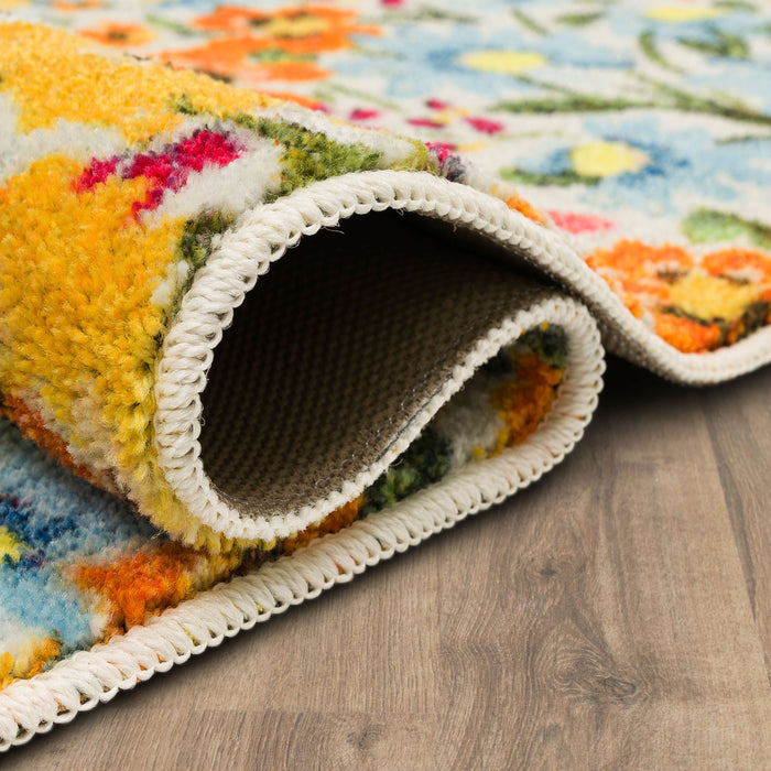 Wildflower Bloom Multicolor Accent Rug