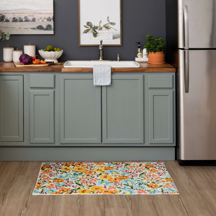 Wildflower Bloom Multicolor Accent Rug