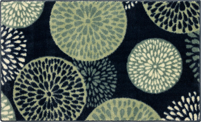 Lucia Botanical Blue Area Rug