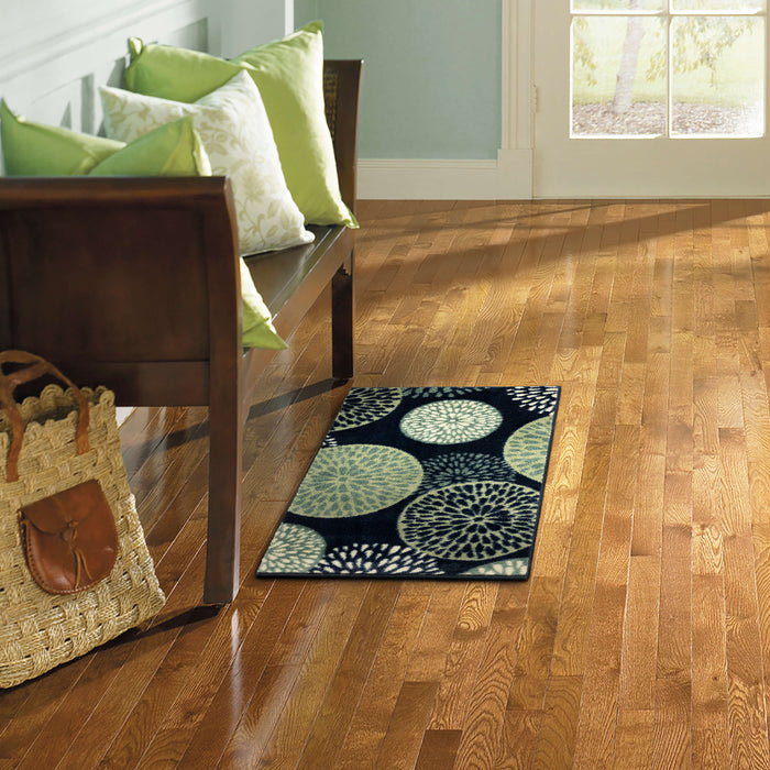 Lucia Botanical Blue Area Rug