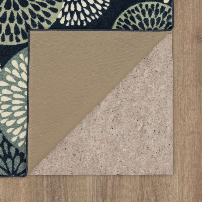 Lucia Botanical Blue Area Rug