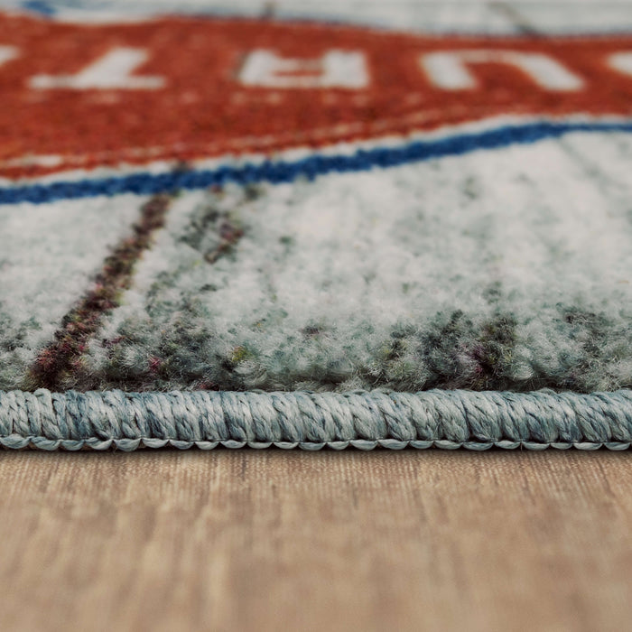 Independence Day Gray Accent Rug