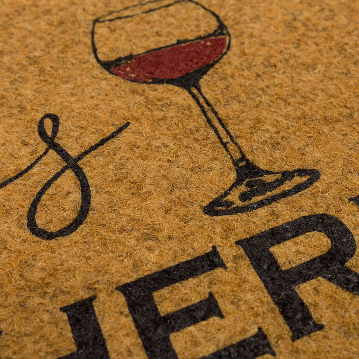 Wine Welcome Brown Mat