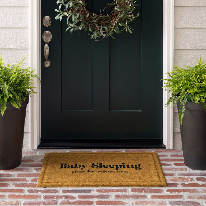 Baby Sleeping Brown Mat