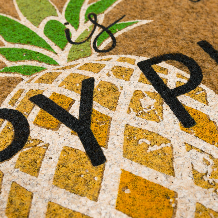 Happy Place Pineapple Brown Mat