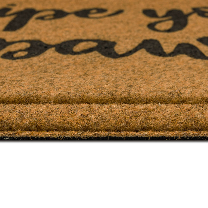 Wipe Your Paws Brown Mat